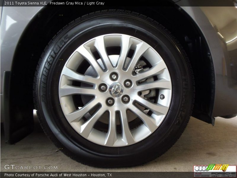 Predawn Gray Mica / Light Gray 2011 Toyota Sienna XLE