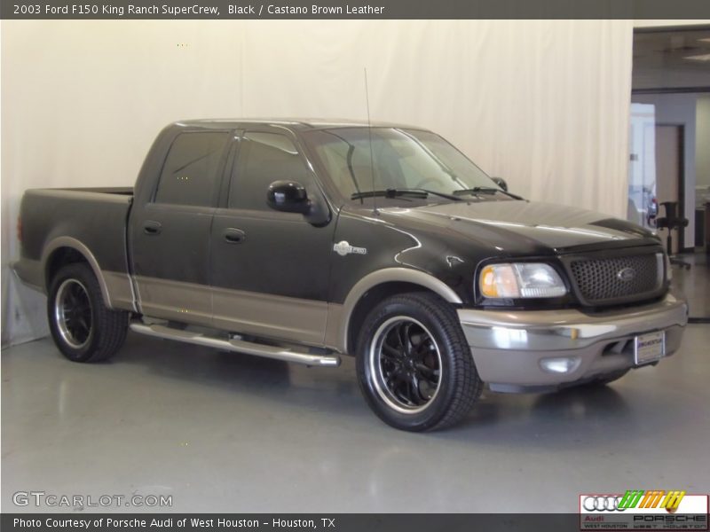 Black / Castano Brown Leather 2003 Ford F150 King Ranch SuperCrew