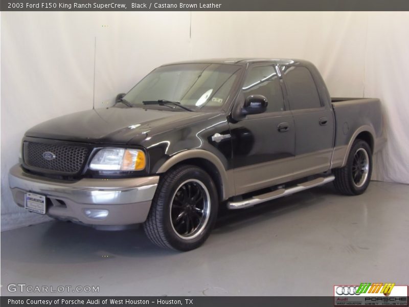 Black / Castano Brown Leather 2003 Ford F150 King Ranch SuperCrew