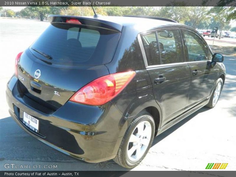 Super Black / Charcoal 2010 Nissan Versa 1.8 SL Hatchback