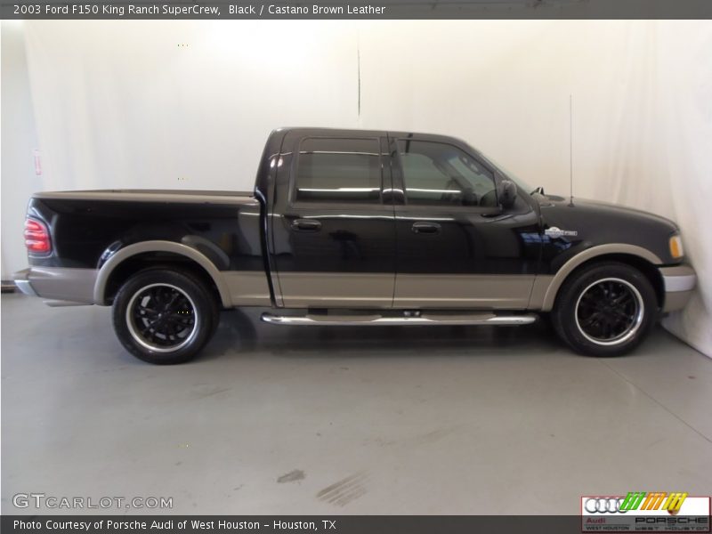 Black / Castano Brown Leather 2003 Ford F150 King Ranch SuperCrew
