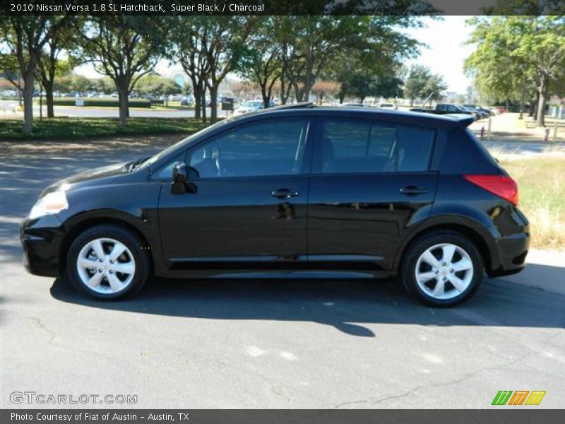 Super Black / Charcoal 2010 Nissan Versa 1.8 SL Hatchback