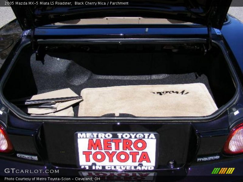 Black Cherry Mica / Parchment 2005 Mazda MX-5 Miata LS Roadster