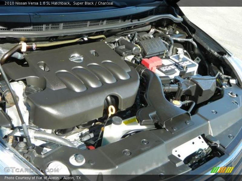 Super Black / Charcoal 2010 Nissan Versa 1.8 SL Hatchback