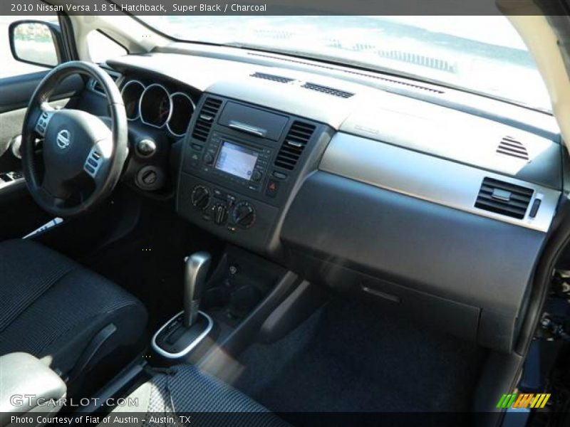 Super Black / Charcoal 2010 Nissan Versa 1.8 SL Hatchback