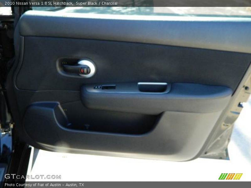 Super Black / Charcoal 2010 Nissan Versa 1.8 SL Hatchback