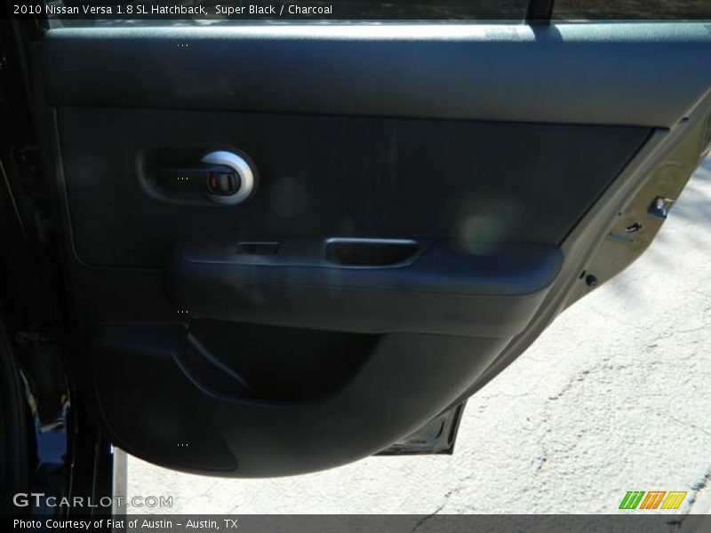 Super Black / Charcoal 2010 Nissan Versa 1.8 SL Hatchback