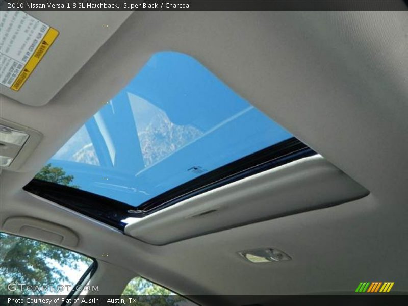 Super Black / Charcoal 2010 Nissan Versa 1.8 SL Hatchback