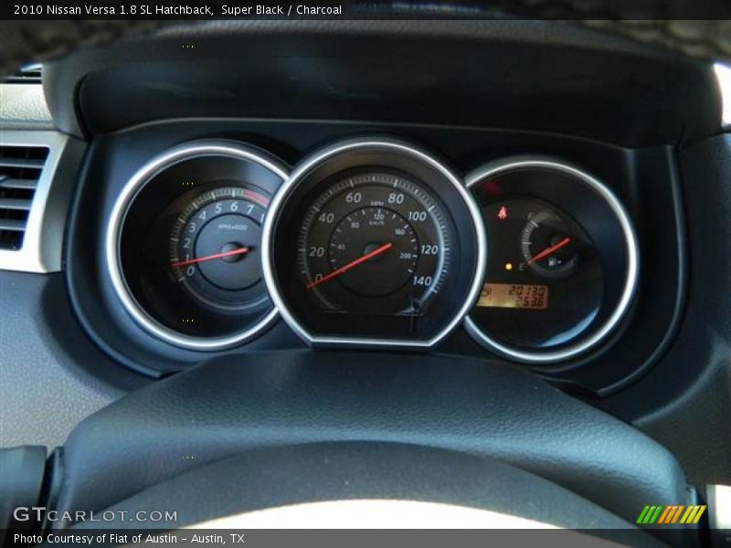 Super Black / Charcoal 2010 Nissan Versa 1.8 SL Hatchback