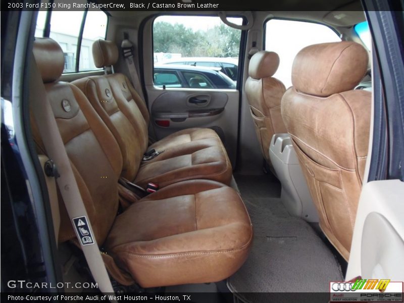 Black / Castano Brown Leather 2003 Ford F150 King Ranch SuperCrew
