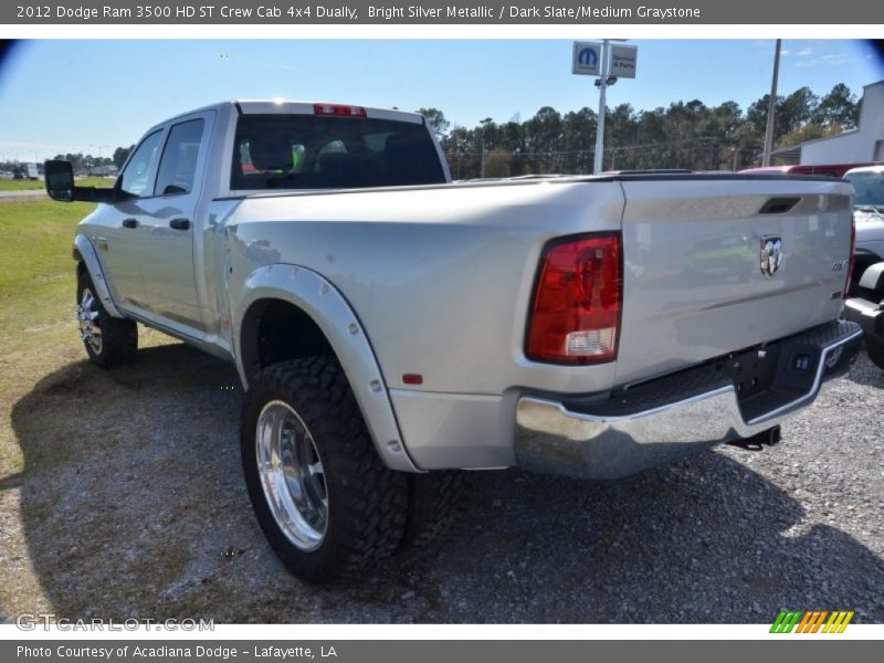Bright Silver Metallic / Dark Slate/Medium Graystone 2012 Dodge Ram 3500 HD ST Crew Cab 4x4 Dually