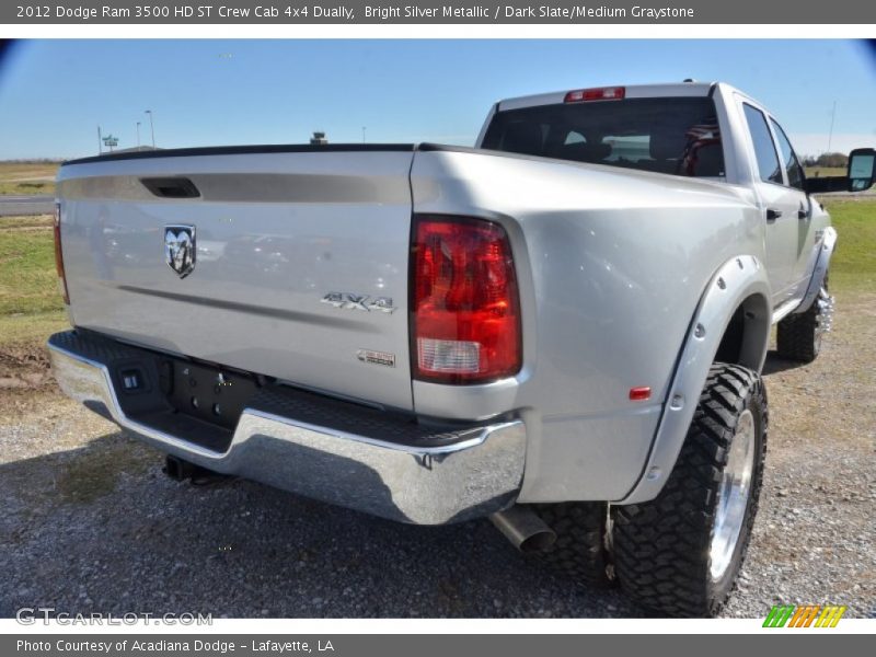 Bright Silver Metallic / Dark Slate/Medium Graystone 2012 Dodge Ram 3500 HD ST Crew Cab 4x4 Dually