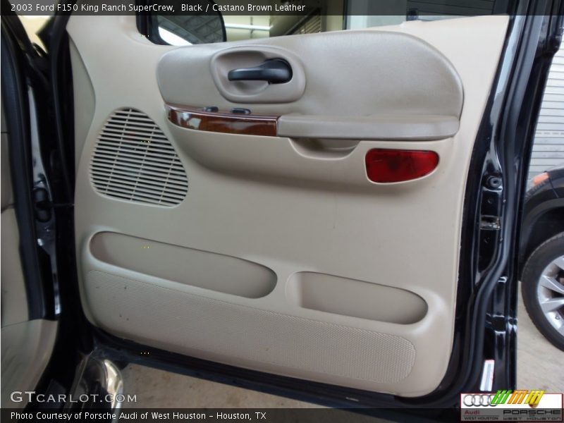 Black / Castano Brown Leather 2003 Ford F150 King Ranch SuperCrew