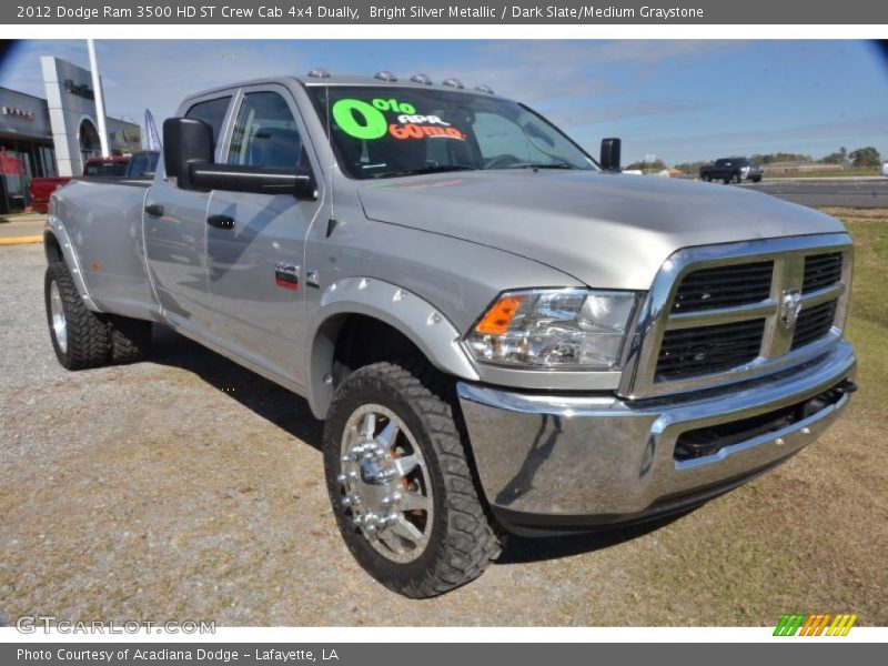Front 3/4 View of 2012 Ram 3500 HD ST Crew Cab 4x4 Dually