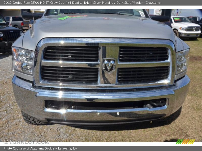 Bright Silver Metallic / Dark Slate/Medium Graystone 2012 Dodge Ram 3500 HD ST Crew Cab 4x4 Dually