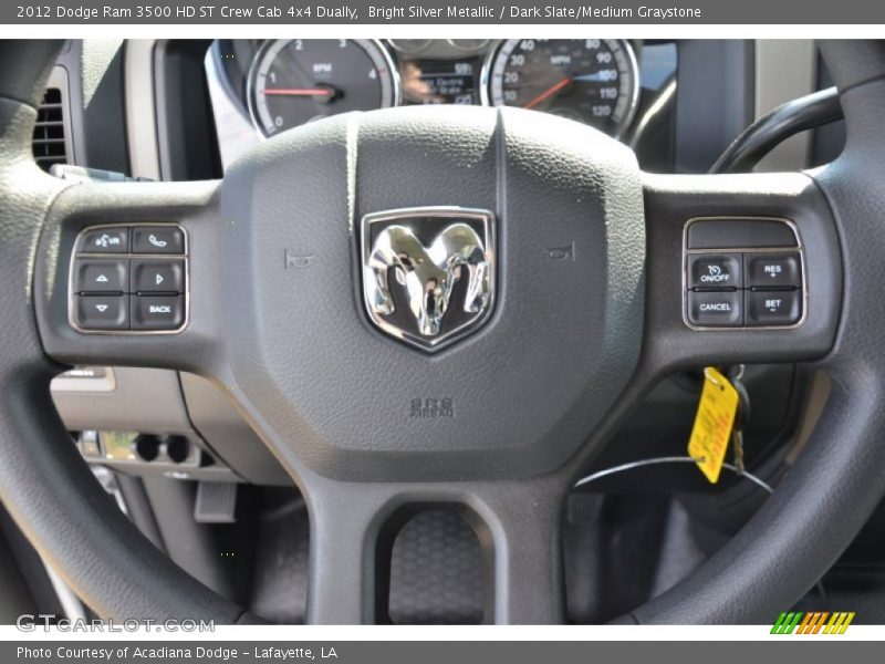 Bright Silver Metallic / Dark Slate/Medium Graystone 2012 Dodge Ram 3500 HD ST Crew Cab 4x4 Dually