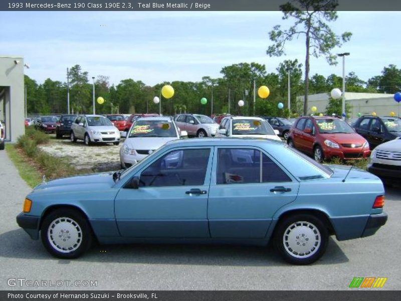 Teal Blue Metallic / Beige 1993 Mercedes-Benz 190 Class 190E 2.3