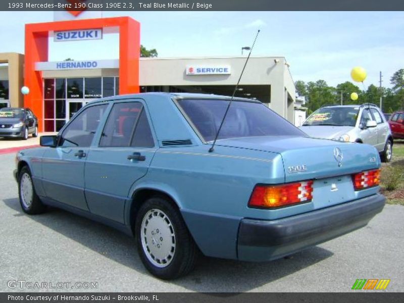 Teal Blue Metallic / Beige 1993 Mercedes-Benz 190 Class 190E 2.3