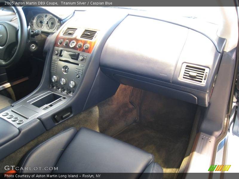 Titanium Silver / Caspian Blue 2005 Aston Martin DB9 Coupe