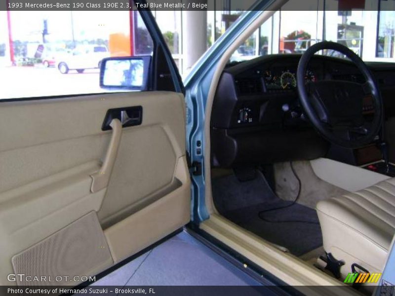 Teal Blue Metallic / Beige 1993 Mercedes-Benz 190 Class 190E 2.3