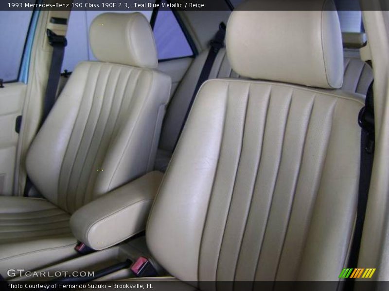 Teal Blue Metallic / Beige 1993 Mercedes-Benz 190 Class 190E 2.3