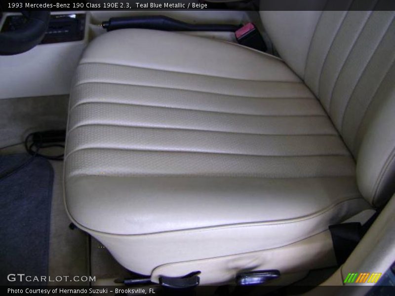 Teal Blue Metallic / Beige 1993 Mercedes-Benz 190 Class 190E 2.3