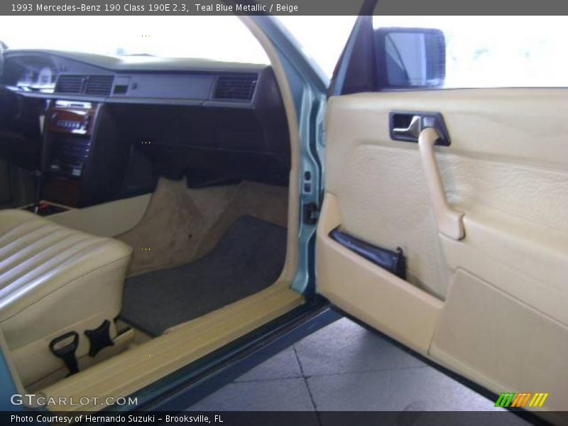 Teal Blue Metallic / Beige 1993 Mercedes-Benz 190 Class 190E 2.3