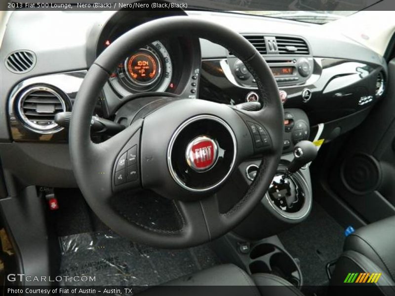 Nero (Black) / Nero/Nero (Black/Black) 2013 Fiat 500 Lounge