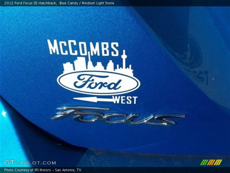 Blue Candy / Medium Light Stone 2013 Ford Focus SE Hatchback