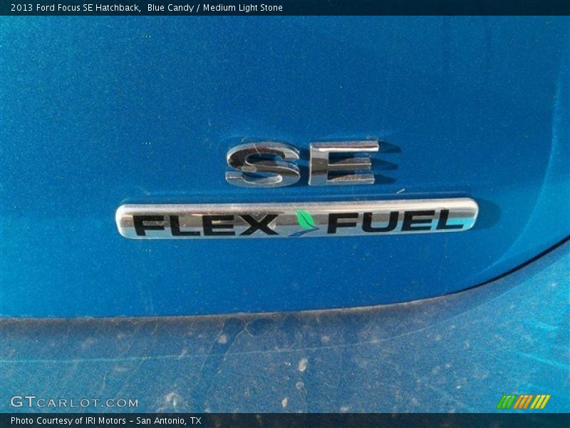 Blue Candy / Medium Light Stone 2013 Ford Focus SE Hatchback