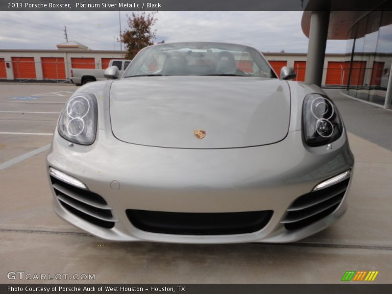 Platinum Silver Metallic / Black 2013 Porsche Boxster