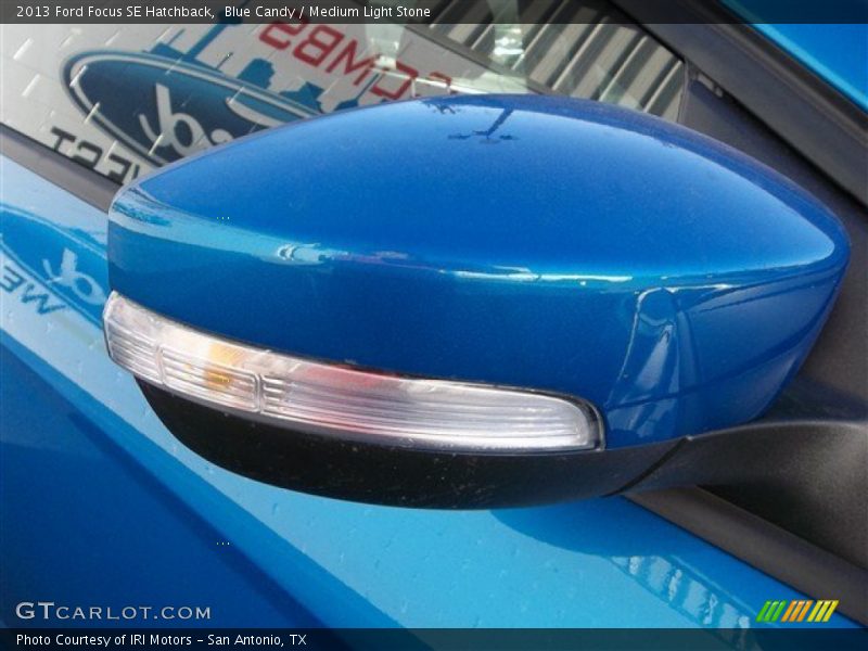 Blue Candy / Medium Light Stone 2013 Ford Focus SE Hatchback