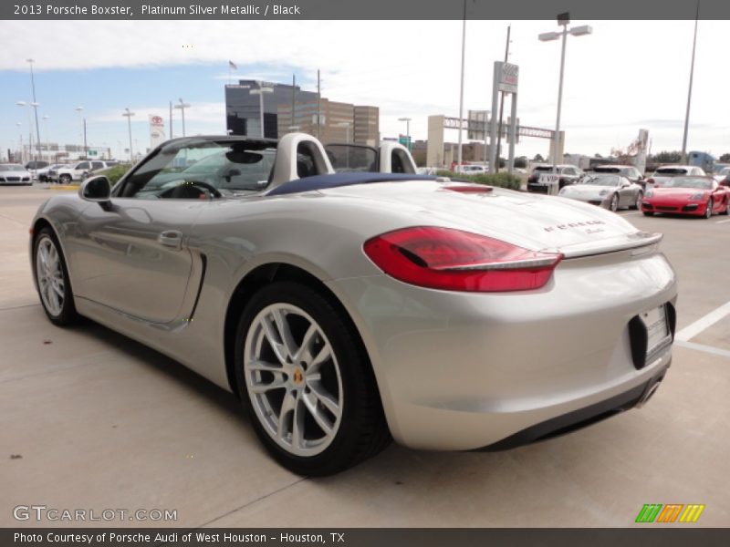 Platinum Silver Metallic / Black 2013 Porsche Boxster