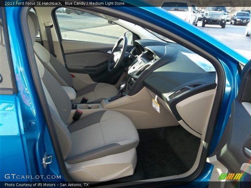 Blue Candy / Medium Light Stone 2013 Ford Focus SE Hatchback
