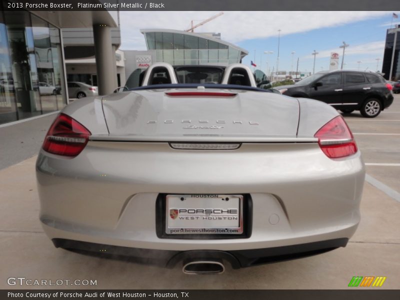 Platinum Silver Metallic / Black 2013 Porsche Boxster