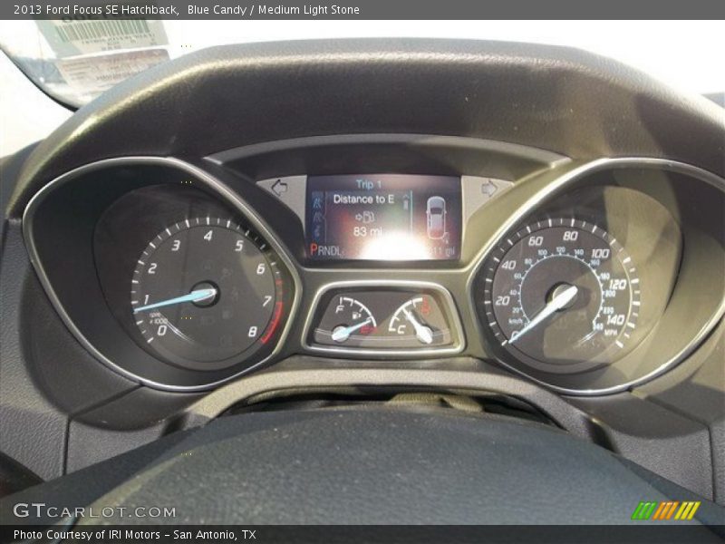 Blue Candy / Medium Light Stone 2013 Ford Focus SE Hatchback