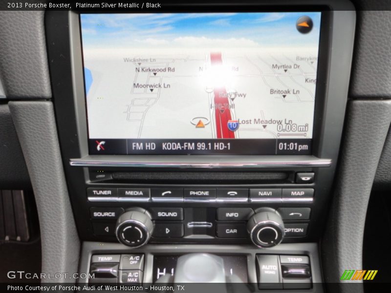 Navigation of 2013 Boxster 