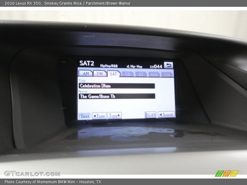 Smokey Granite Mica / Parchment/Brown Walnut 2010 Lexus RX 350