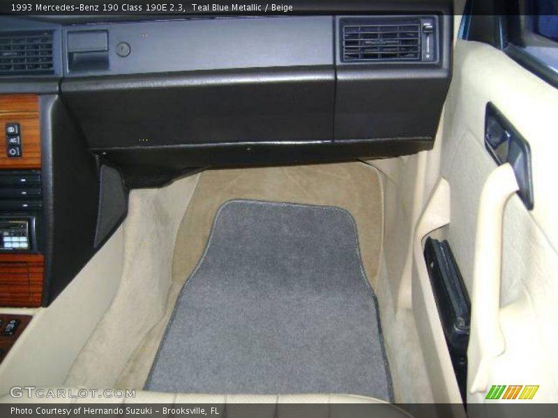 Teal Blue Metallic / Beige 1993 Mercedes-Benz 190 Class 190E 2.3