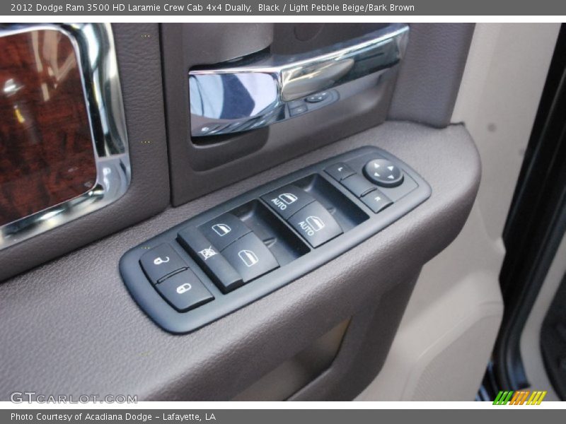 Black / Light Pebble Beige/Bark Brown 2012 Dodge Ram 3500 HD Laramie Crew Cab 4x4 Dually