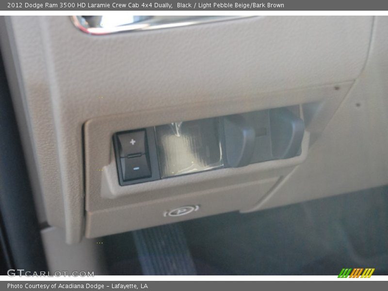 Black / Light Pebble Beige/Bark Brown 2012 Dodge Ram 3500 HD Laramie Crew Cab 4x4 Dually