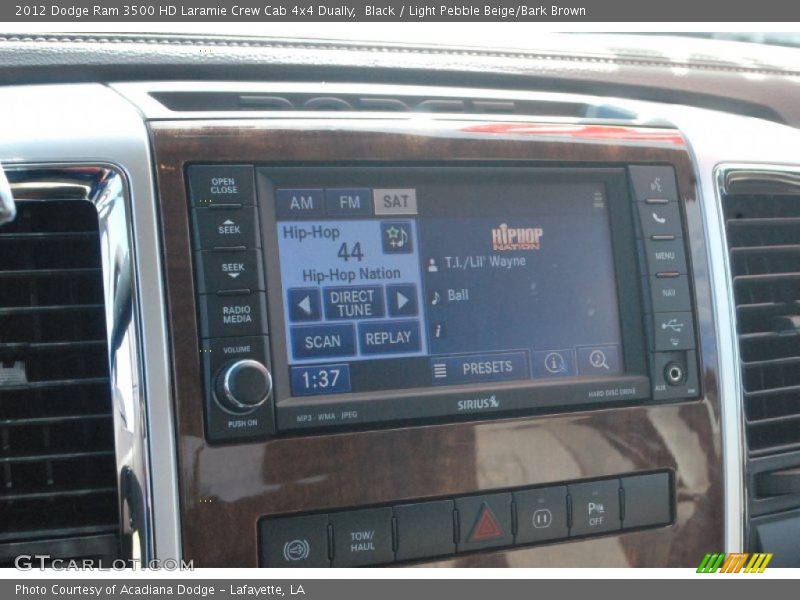 Black / Light Pebble Beige/Bark Brown 2012 Dodge Ram 3500 HD Laramie Crew Cab 4x4 Dually