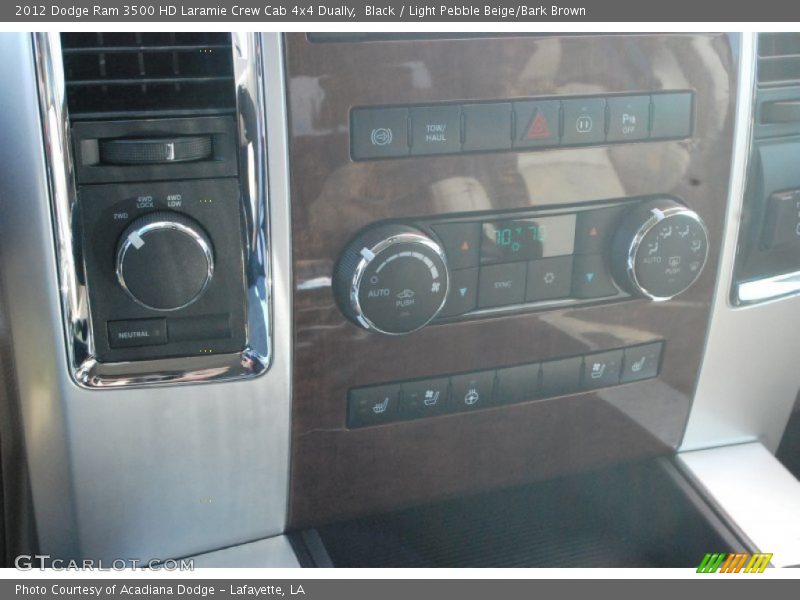 Black / Light Pebble Beige/Bark Brown 2012 Dodge Ram 3500 HD Laramie Crew Cab 4x4 Dually