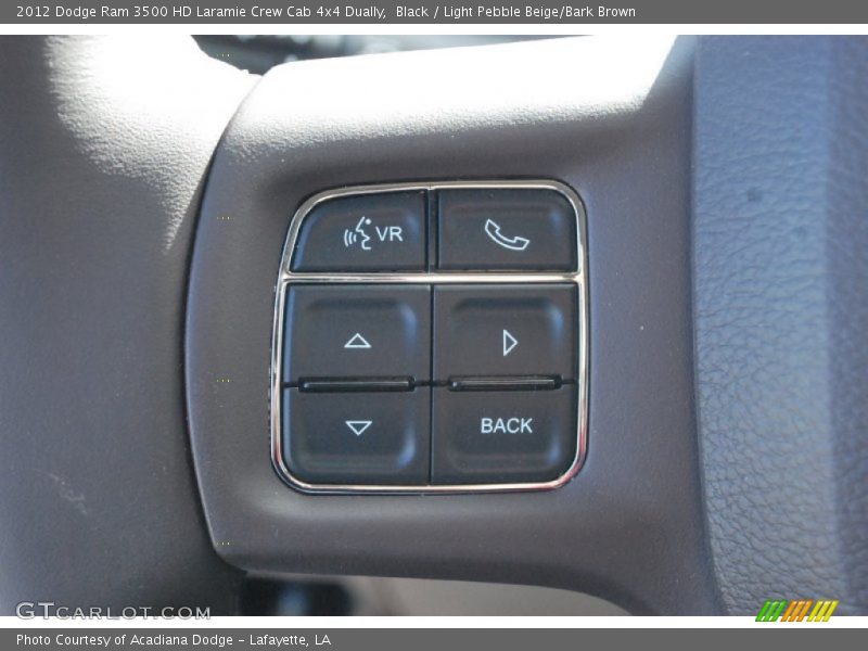 Black / Light Pebble Beige/Bark Brown 2012 Dodge Ram 3500 HD Laramie Crew Cab 4x4 Dually