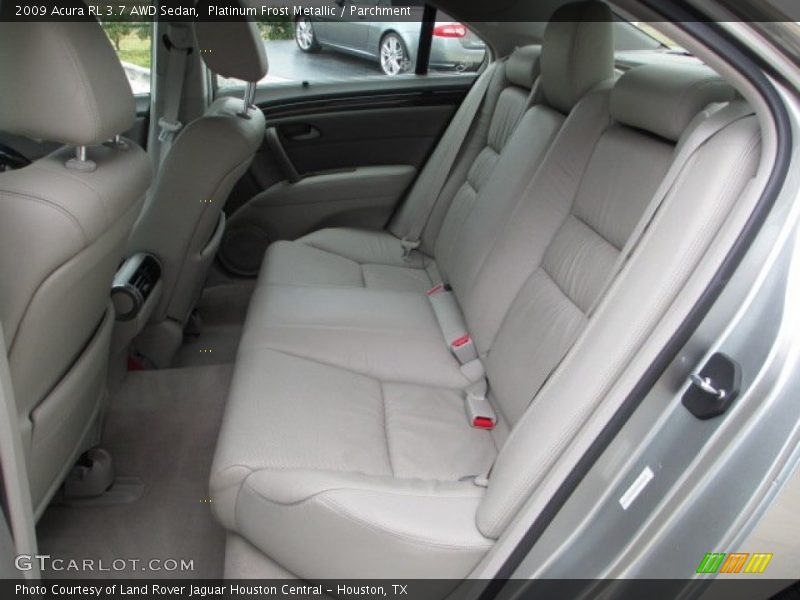 Rear Seat of 2009 RL 3.7 AWD Sedan