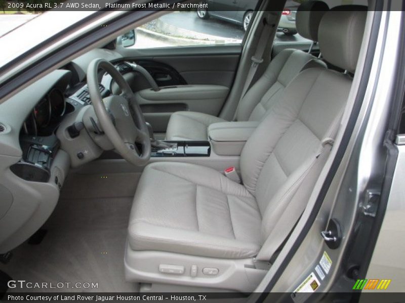 Front Seat of 2009 RL 3.7 AWD Sedan