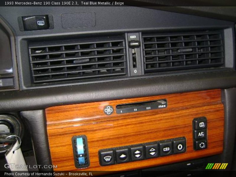 Teal Blue Metallic / Beige 1993 Mercedes-Benz 190 Class 190E 2.3