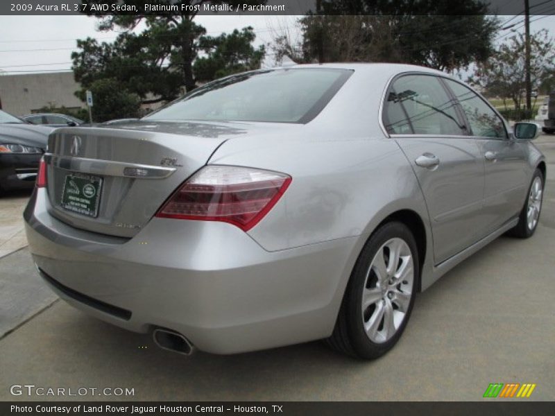Platinum Frost Metallic / Parchment 2009 Acura RL 3.7 AWD Sedan