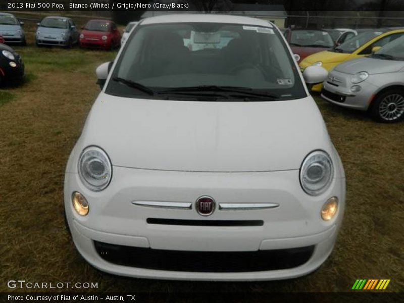 Bianco (White) / Grigio/Nero (Gray/Black) 2013 Fiat 500 Pop