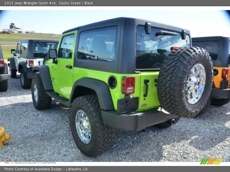 Gecko Green / Black 2013 Jeep Wrangler Sport 4x4